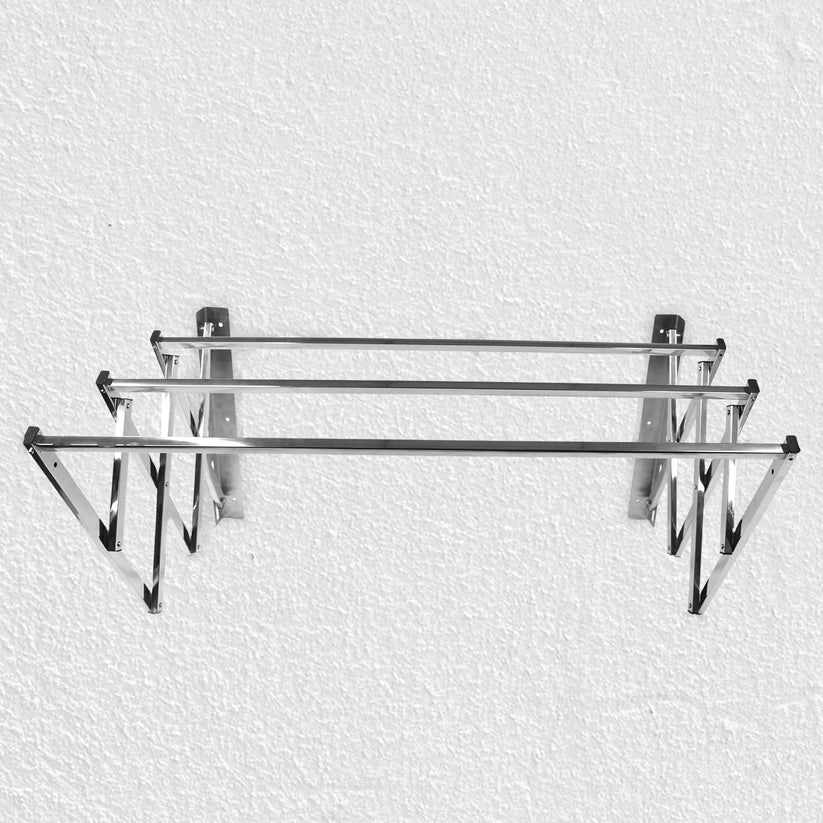 Stainless Steel Wall-Mounted Folding Clothes Drying Rack