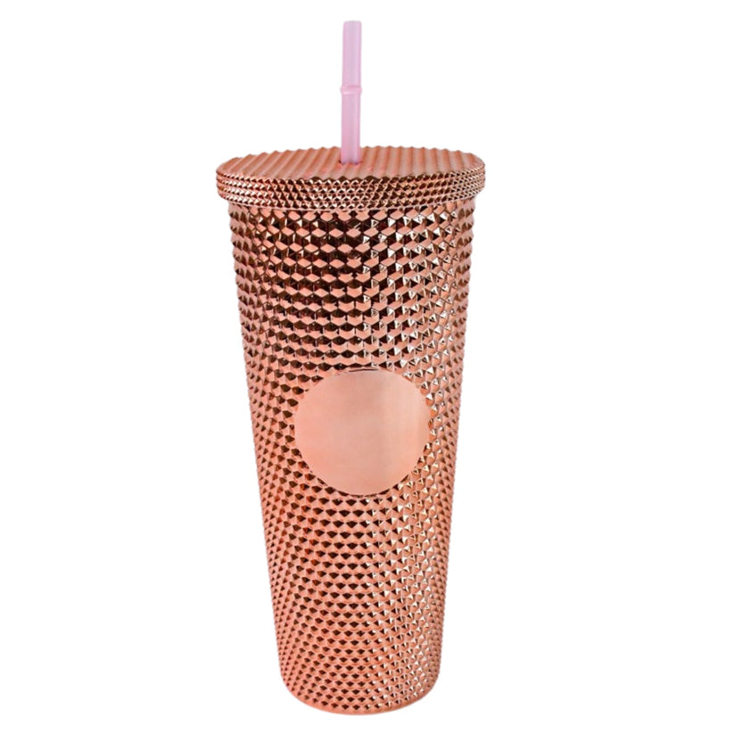 Customize Studded Cup Tumbler Straw Lid