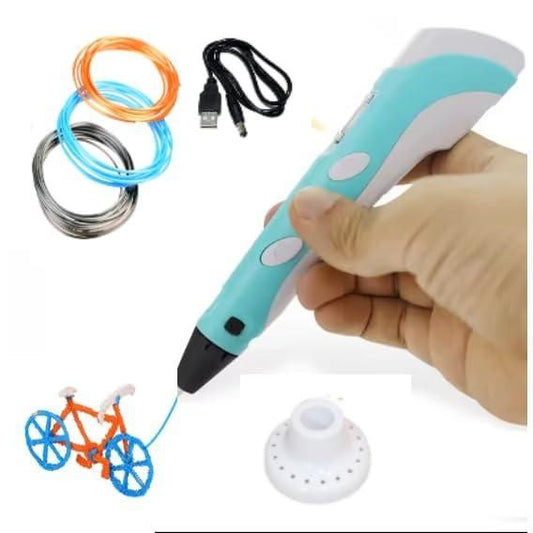3D Printer Pen for Kids – Complete 3D Drawing Pen Set with PLA Filament (Random Color)