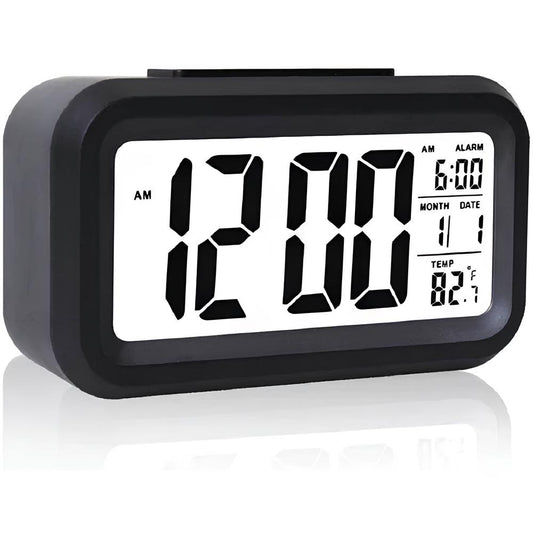 Digital Alarm Clock- Color: Black